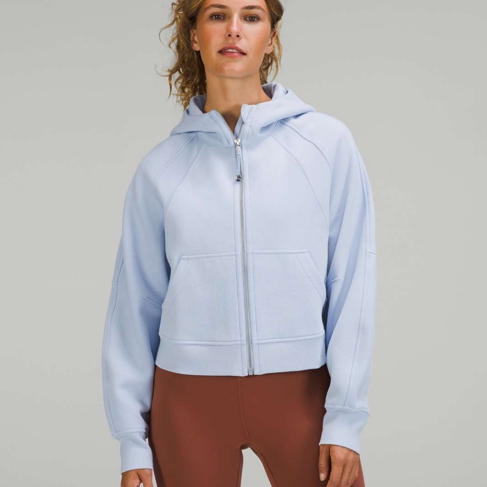 NWT Lululemon Scuba Oversized FullZip Blue Linen